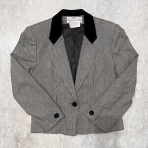 Vintage Evan Picone Houndstooth Blazer